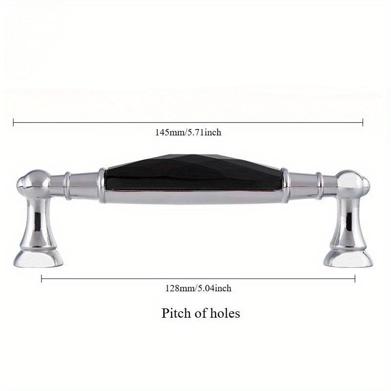 Zinc Alloy Drawer Silvery Long Crystal Handle Dresser Wardrobe Handles for Cabinet Kitchen Pull Cupboard Knob