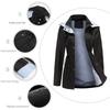 2024 Women's Plus Size Trench Coat with Detachable Hood - Autumn/Winter Collection