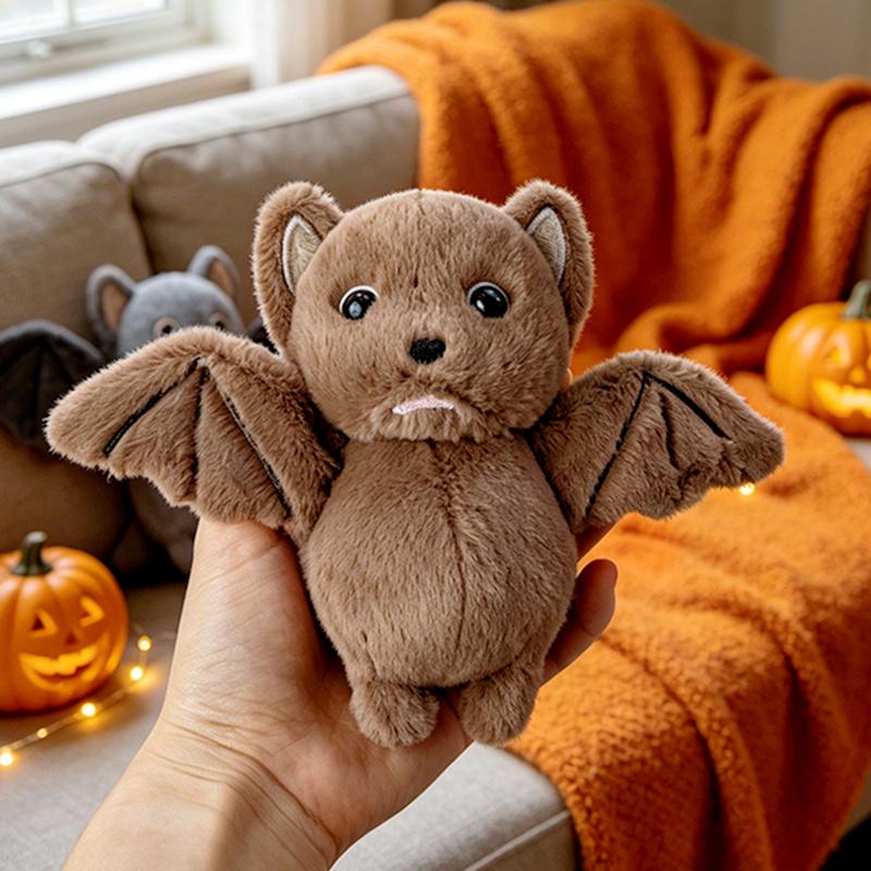 1530Cm Kawaii Halloween Ghost Bat Plush Doll Cute Plush Ghost Pendant Toy Funny Gift For Halloween Party Decor