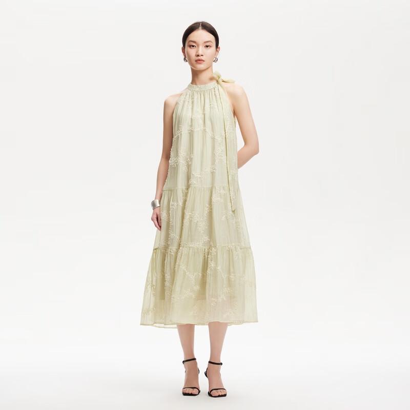 VEROMODA 2025 Spring Embroidered A-Line Dress