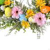 Artificial Easter Egg Wreath , Spring ,Silk Flower Garland for Front Door