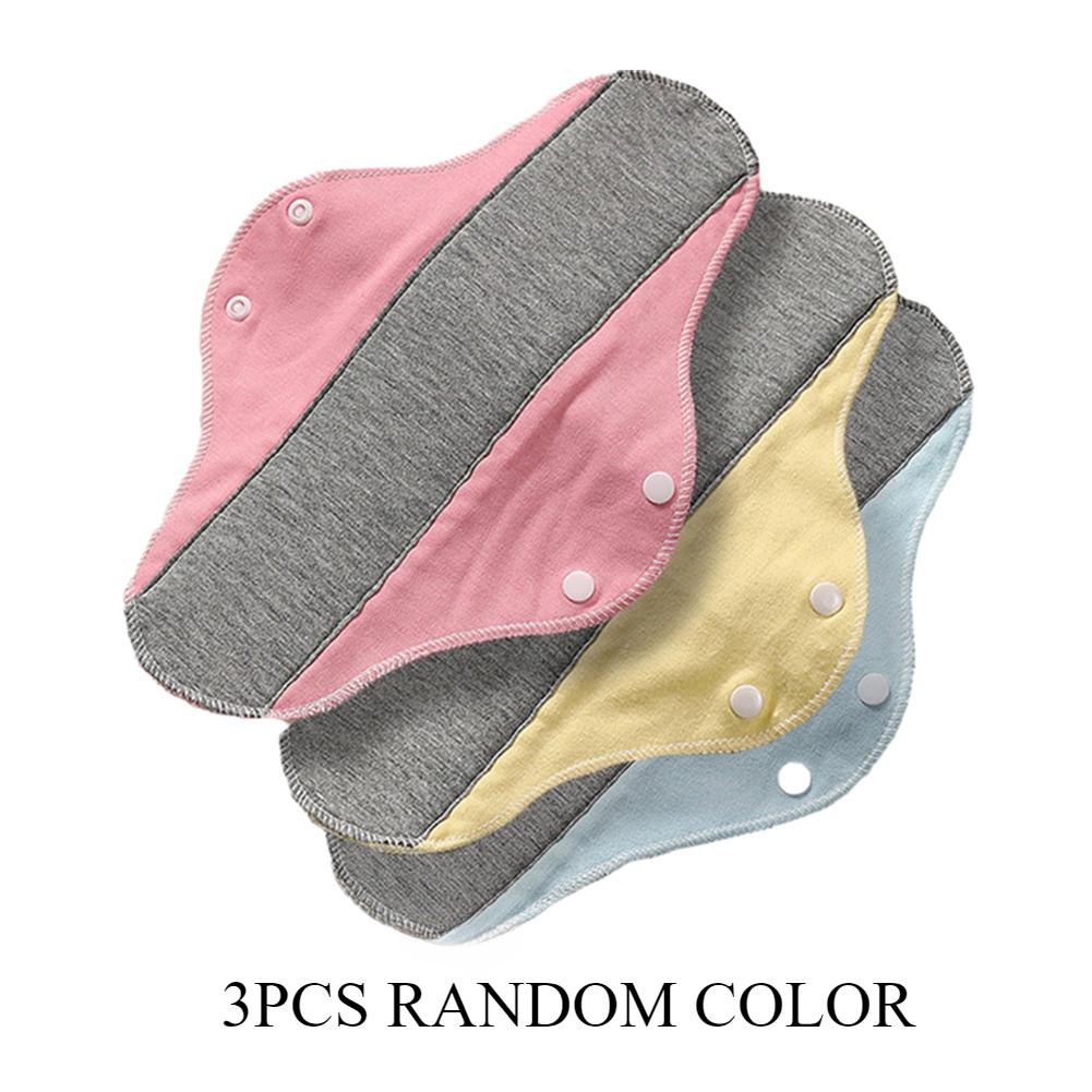 

3 шт., моющиеся хлопковые прокладки для взрослых, мягкие, удобные, дышащие, впитывающие воду, антипротекающие, графеновые, антибактериальные, бактериостатические, подкладки для трусов 3Pcs random color