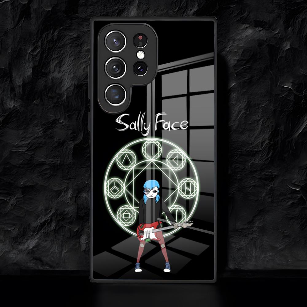 Game S-Sally Face Horror Phone Case For Samsung S26 S25 Edge Ultra 24 23 22 21 Ultra Plus Fe A55 56 15 4G 5G Glass Cover