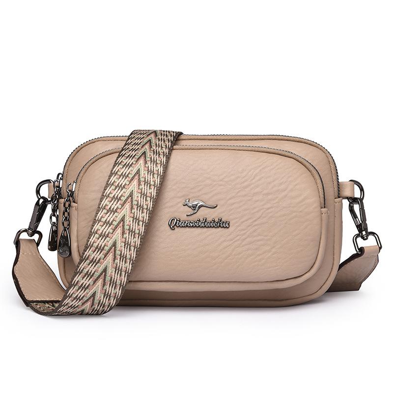 Small Satchel Bag Women's Multi-layer Mobile Phone Bag Simple Women's Casual Versatile Shoulder Bag