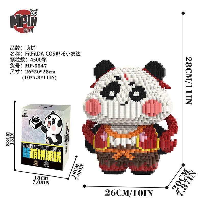 Kreativní Stavebnice Los Medvěd Panda Osel Model Spojování Kreslený Králík Kostky Zvířecí Figurka Hračky Pro Děti Vánoční Dárek