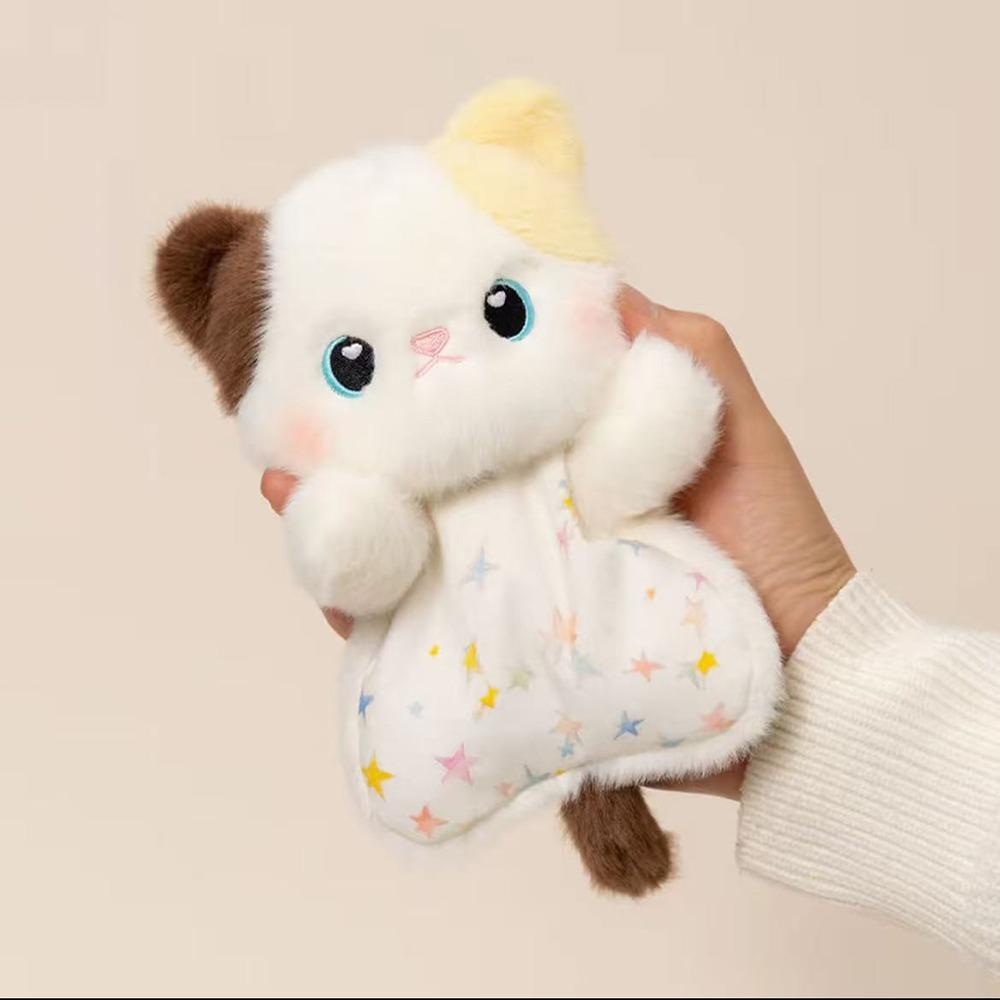 

Soft Bean Bag Doll Cartoon Decompression Stuffed Animals Cute Animal Plush Toy Stress Relieving Tricolor cat