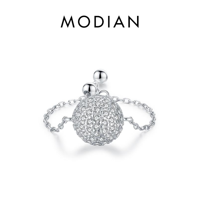 26 Style CZ Heart Flower Infinite Symbol Link Chain Ring 925 Sterling Silver Hearts Adjustable Rings For Women Jewelry