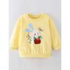 Cute Rabbit Girl Spring and Autumn Pure Cotton Casual Sweatshirt