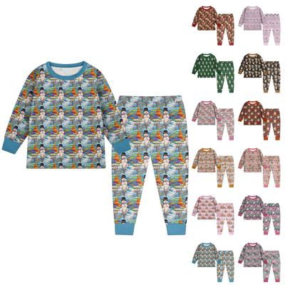 Children's Fashion Suit Skirt Round Neck Long Sleeve Top Pants