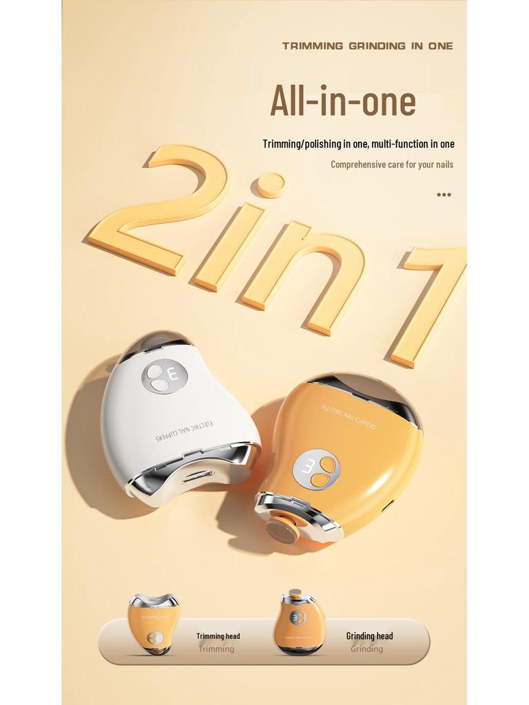 Új Norman Ga Elektromos Körömvágó és Olló: 2 az 1-ben Vágás és Köszörülés, Újratölthető Időseknek és Gyerekeknek