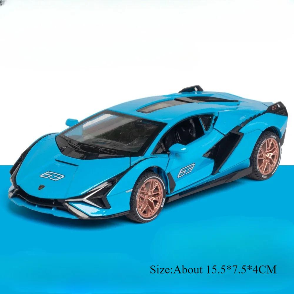 1:32 Lambor Urus Sian Autos Modell Druckguss Legierung Spielzeug 6 Türen Geöffnet Ton Licht Rückzieher Miniaturfahrzeuge Jungen Geburtstagsgeschenk