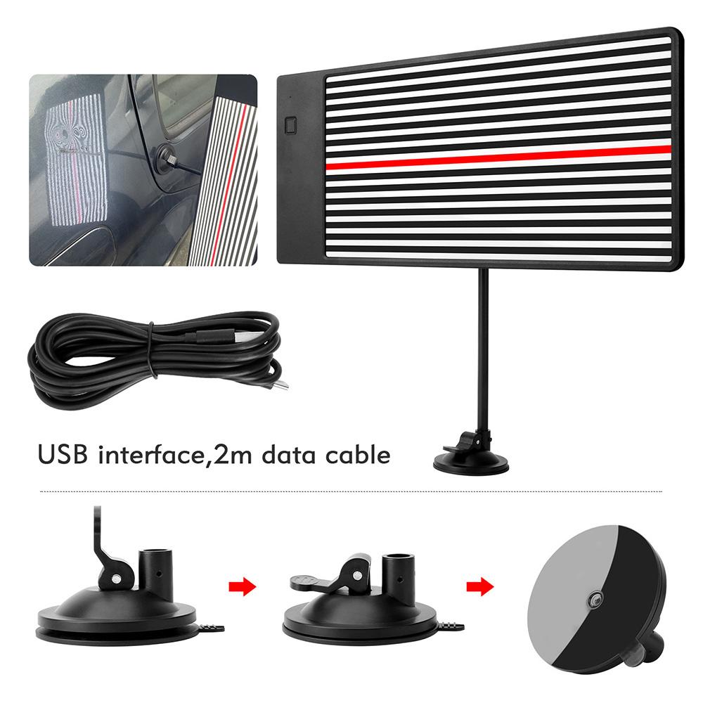 Paintless Wire Board LED Reflector Lamp Kits Checking Line Board Reflector Set Dent Removal Car Dent Repair Tool