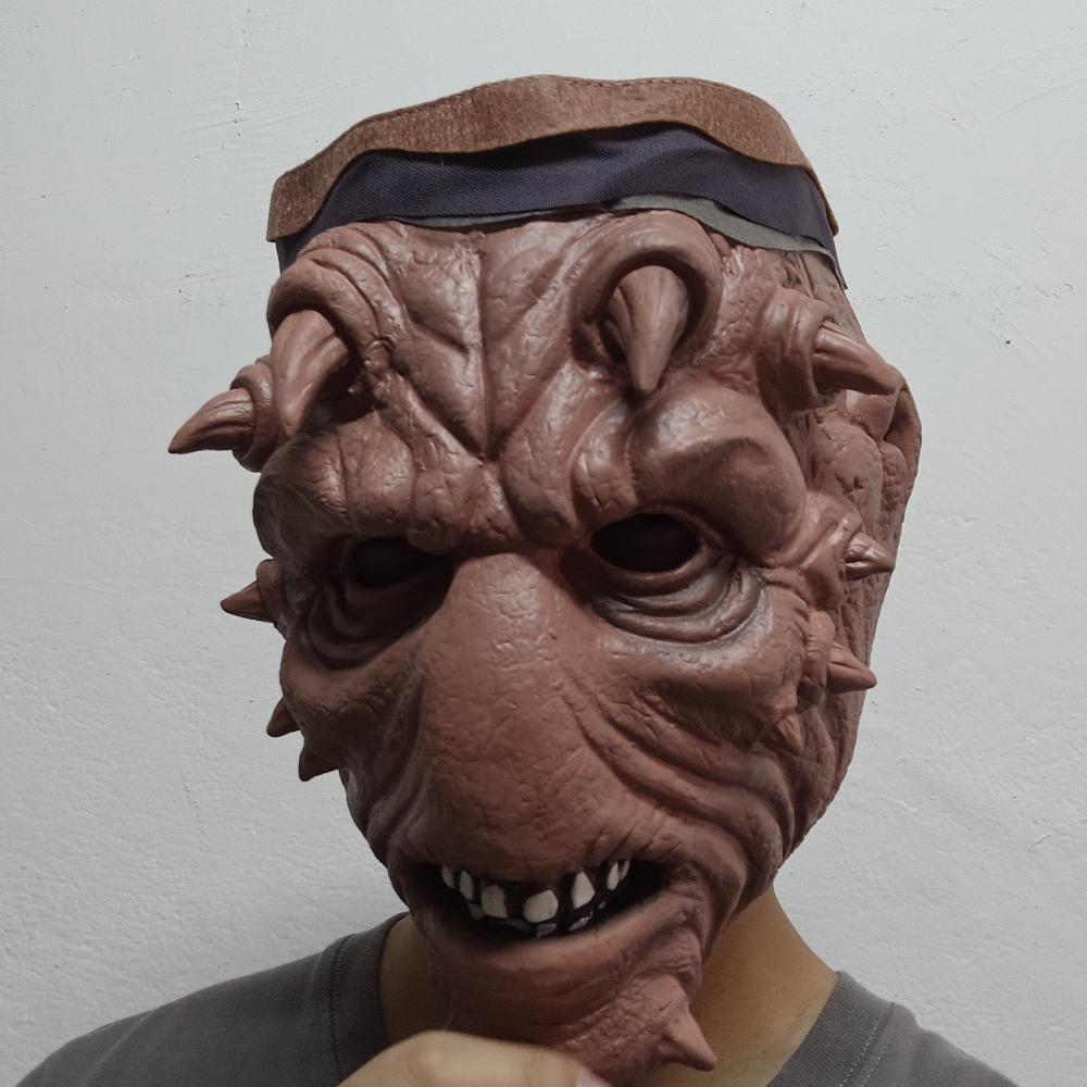 Alien Pirate Mask With Headband Movie Cosplay Realistic Character Head Cover Fierce Textured Halloween Mask Costume Party Prop