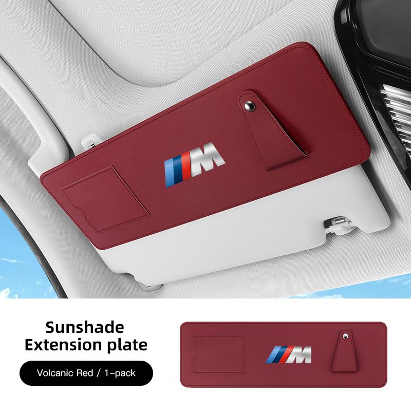 For BMW  LCV62026New Napa Leather Car Sunshade  Holder Valve Cap Decoration For BMW X1 X2 X3 X5 X4 X6 X7 iX3 F20 F10 F07 E70 E46 E90 E92 E60