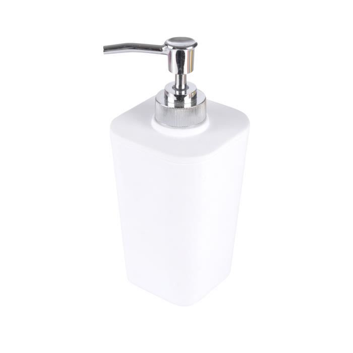 Distributeur De Savon - Vitamines - Soft Touche - Blanc - Design Moderne - Plastique