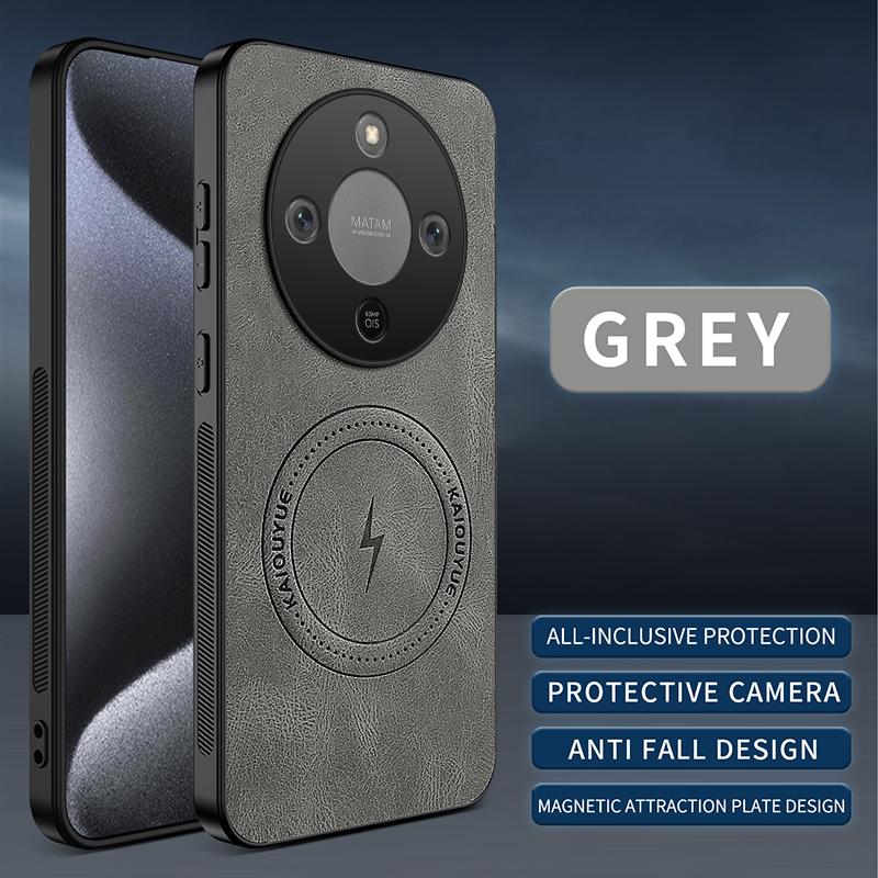 For Honor X9D Magnetic Protector Phone Case For Honor X9D Sheepskin Leather Back Cover For Honor X9D Soft Lambskin Shockproof