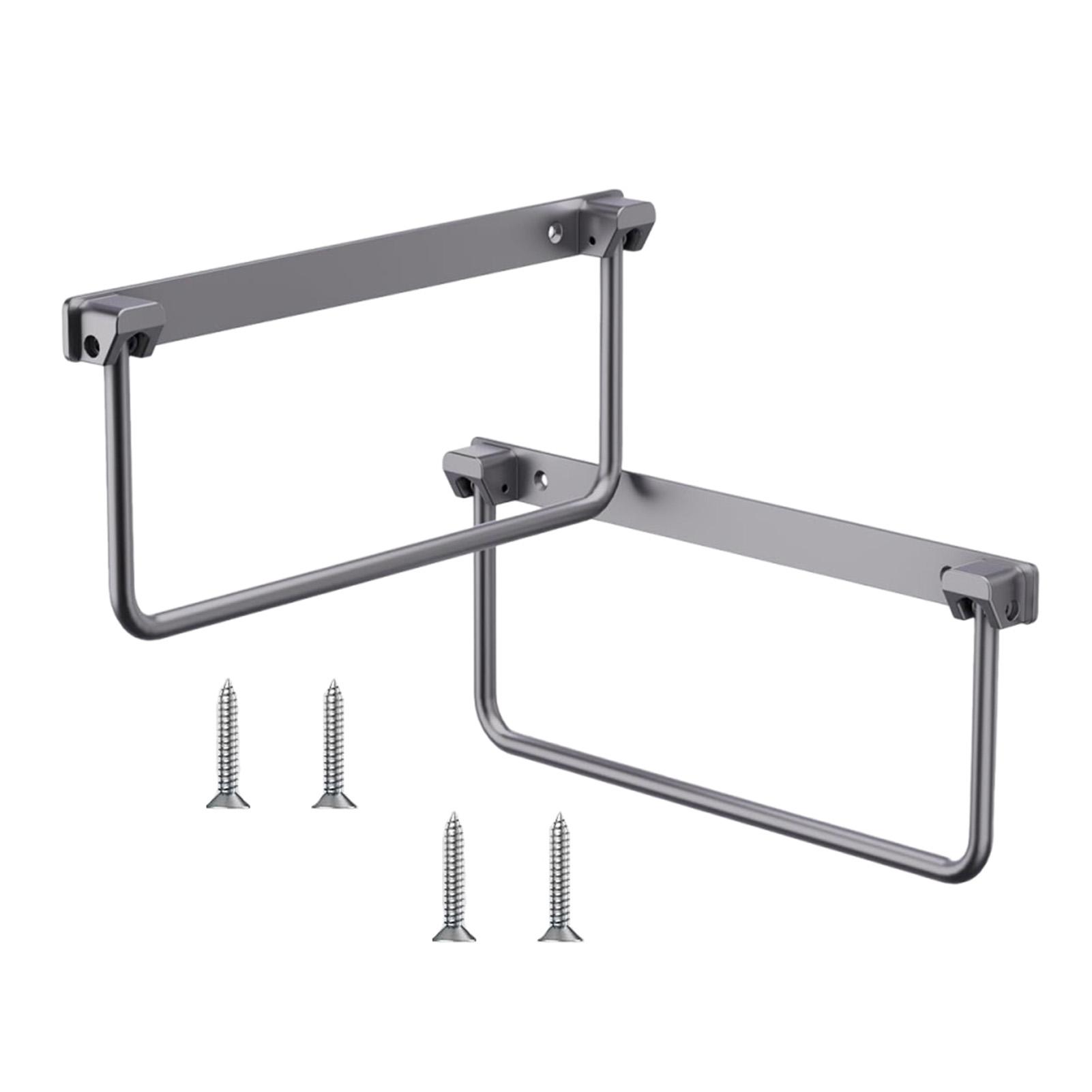 

2pcs Foldable RV Shoe Rack Space Saving Aluminium Alloy Wall Mounted Shoe Organizer Hanging Shoe Storage Shelf for RV