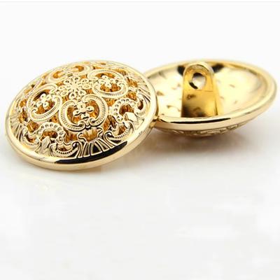 10Pcs/Lot 15MM Round Vintage Metal Flower Pattern Buttons For Clothing Sewing Knitting Supplies DIY Decorative Garment Coat