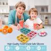 3Pcs Ice Cube Tray, Easy-Release Silicone Large Ice Moulds with Removeable Lids, Perfect for Chilled Drinks, Freezer, Baby Food, Whiskey and