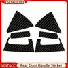 Carbon Fiber Car Back Rear Door Handle Bowl Sticker for Honda HR-V HRV Vezel 2015 -  Door Styling Decoration Accessories