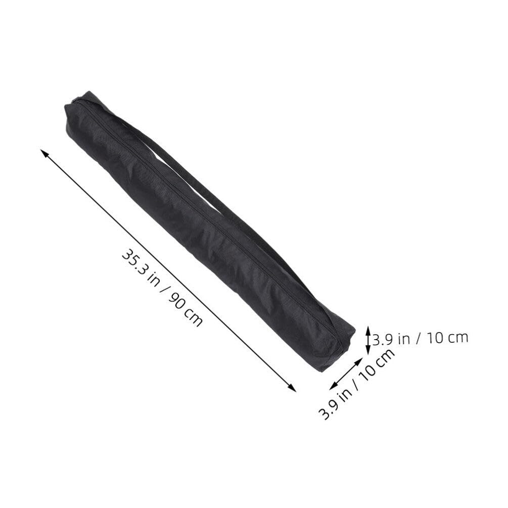 EXCEART Tripod Carrying Case Bag with Shoulder Strap, Compatible with Boom Stands, Tripods, Microphone Stands, and Tent Poles, Black, 90cm