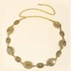 Retro Metal Waist Chain For Women Carved Circle Decor Belt High Grade Fashion Body Jewelry Wear Accessories