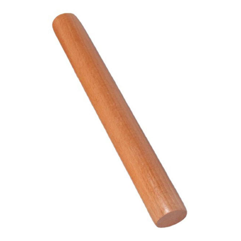 Wood Rolling Pin Multifunctional Notstick Dough Roller Pin for Kitchens Baking Light Brown