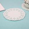 200 Pieces Round Flower Bottom Paper Use for Baking Small Cakes Hollow Flowers