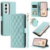 For Oppo A5 5G/4G Case Wallet Rhombus Grid PU Leather Phone Cover