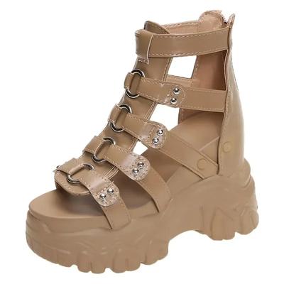 11CM Summer  Super High Heel Platform Ladies Sandals Simple Fashion Party Shoes Outdoor Casual Sexy