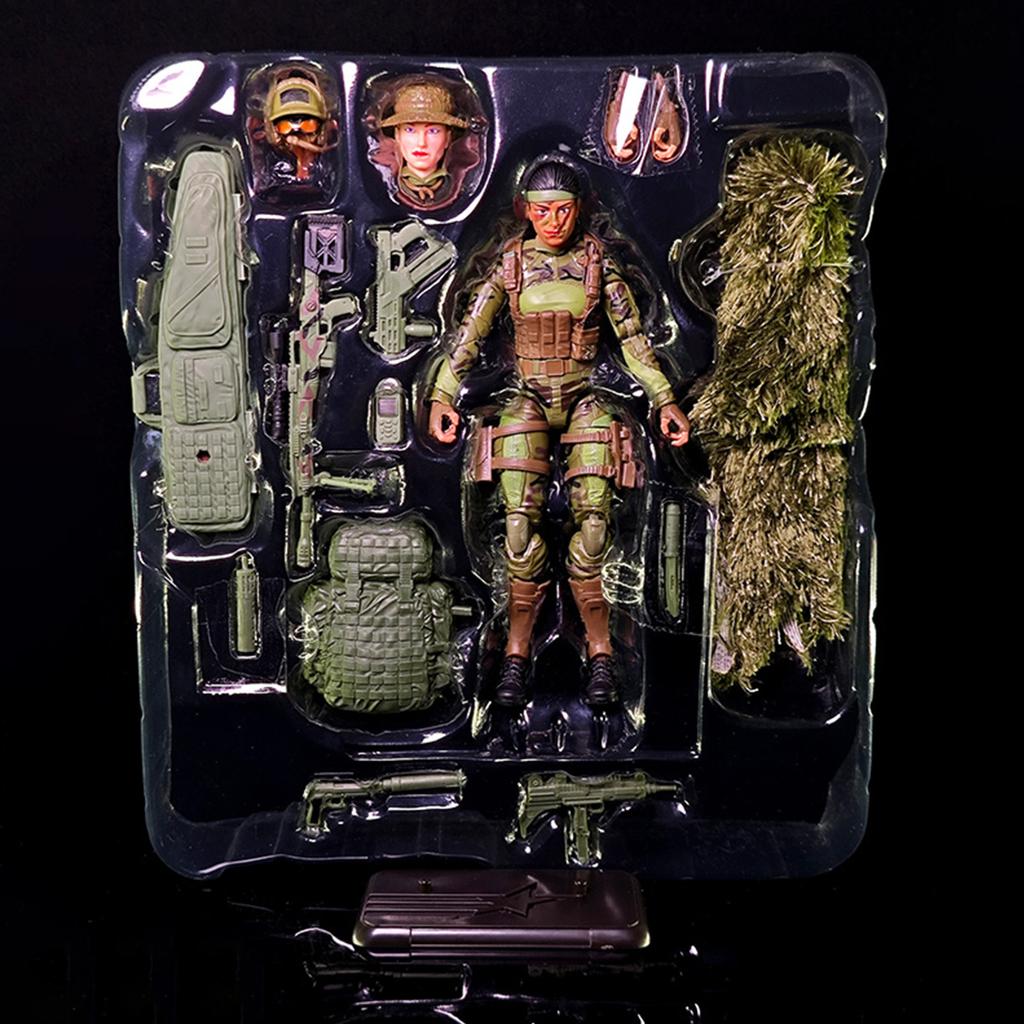 Action Figure Collectible Action Figure Includes Interchangeable Head, Hands And Accessories - Video Game