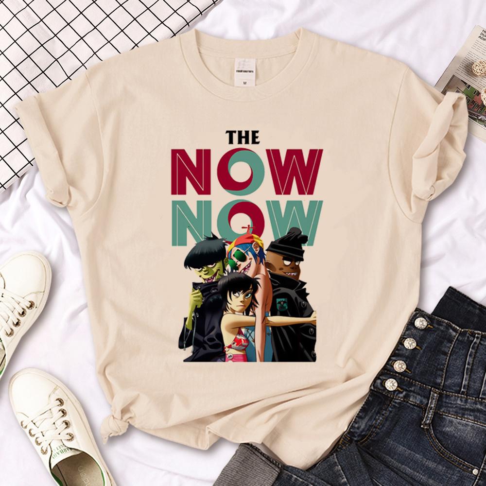 Gorillaz tshirts Women graphic funny designer tshirt girl graphic clothing S