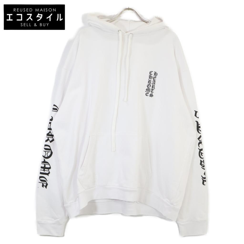 Chrome Hearts Vertical Logo Arm Hoodie tops XL whiteUsed