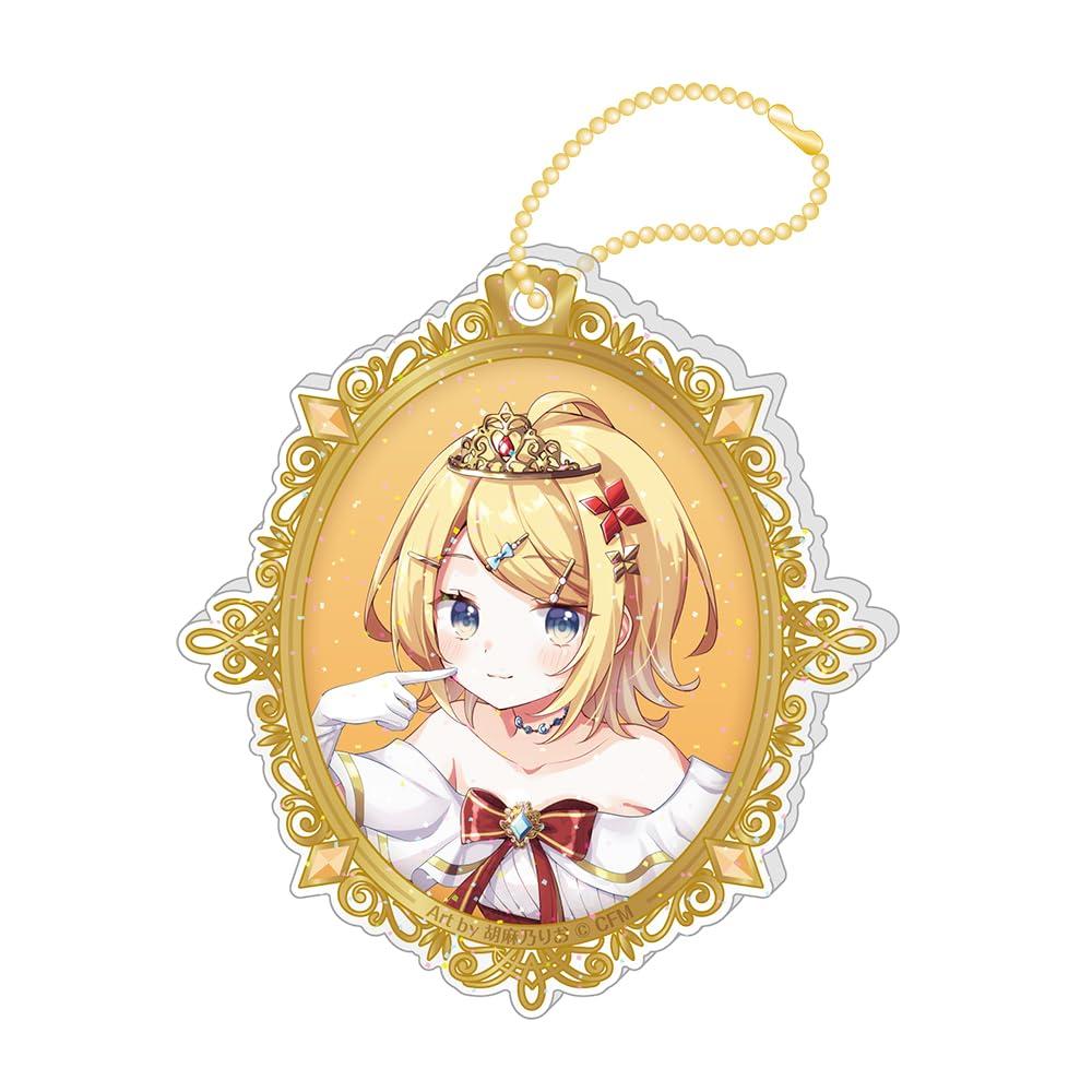 

Hatsune Miku Don Quijote Fair 2024 Glitter Acrylic Keychain Kingdom Kagamine Rin ver. /