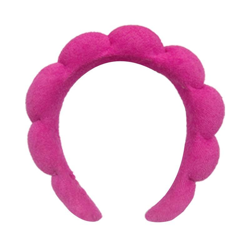New Fashion Sponge Headband for Women Girls Puffy Hair Band Makeup Bubble Retro Terry Cloth Headbands Hair Accessories Headwear