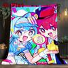 Miku and Teto 2D Flat Pattern Flannel Blanket High Quality All Seasons Warmth and Comfort Perfect for Christmas Gifts.DMT0925235