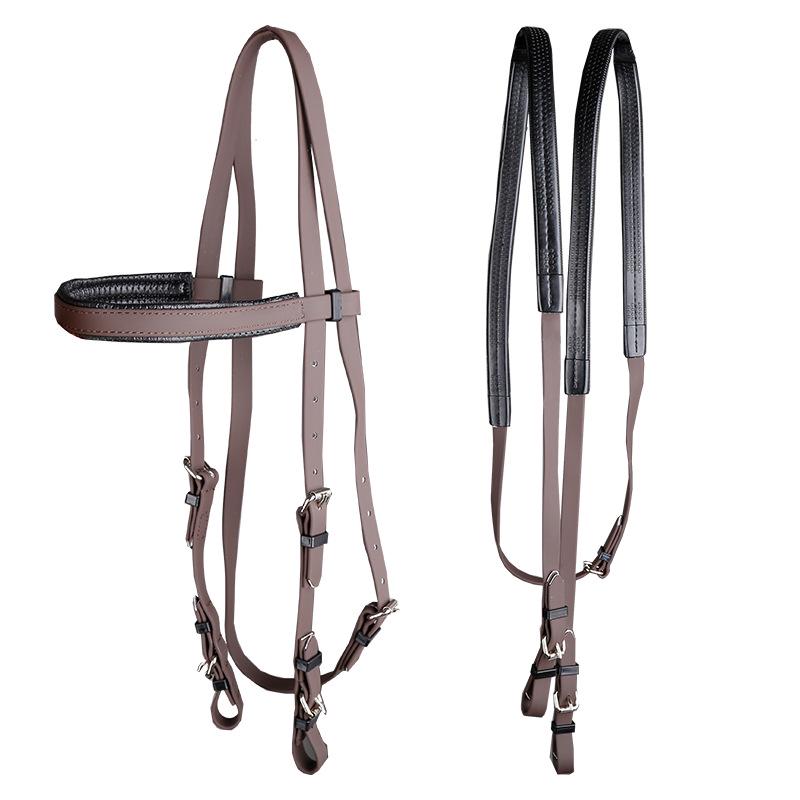 Speed Racing Bridle Reins: Equestrian Sport & Horse Riding Training Tack with PVC Large