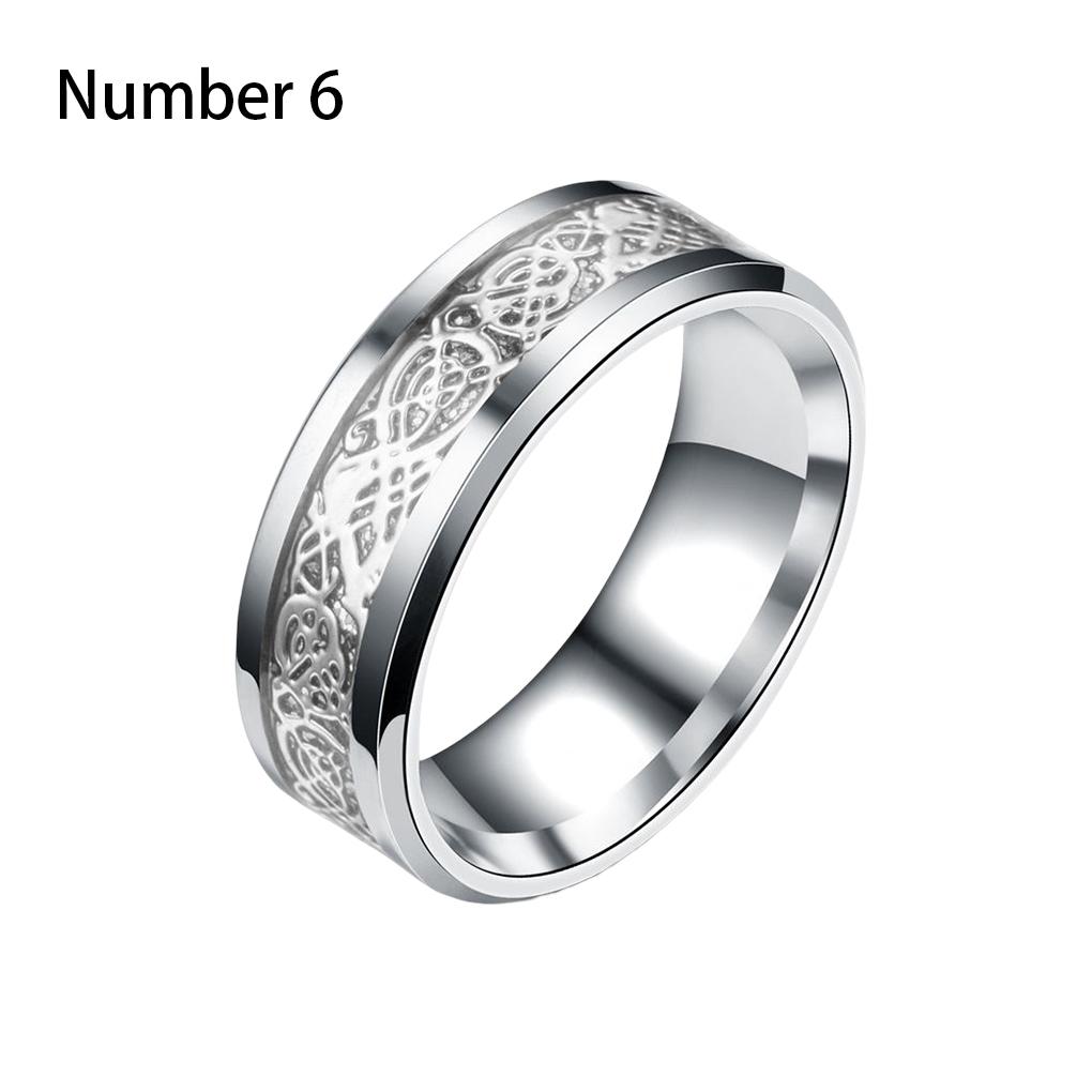 Men Ring Stainless Steel Plated Hand Jewelry Casual Party Holiday Dressing Clothing Decoration Circle Gift Craft
