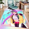 1pc KPop Demon Hunters RUMI5 Design Area Rug - Non-Slip, Soft & Cozy Floor Mat for Living Room, Bedroom, Office - Indoor/Outdoor Decorative Carpet