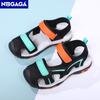 Summer Beach Water Children Sandals Outdoor Non-slip Soft Bottom Shading Leather Boys Comfortable Walking Sandials