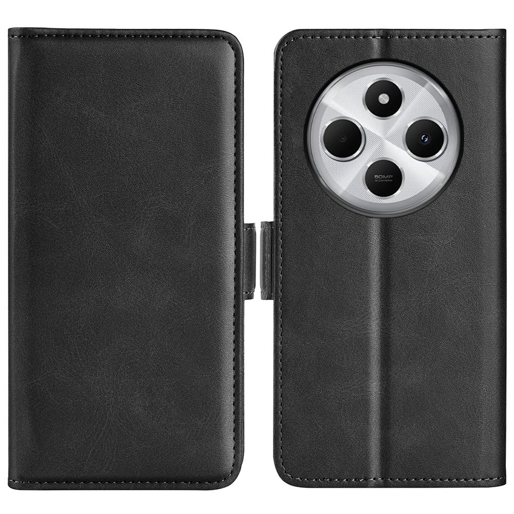 For Xiaomi Poco C75 4G/Redmi 14R 5G/14C 4G Stand Case Calf Texture Leather Wallet Phone Cover