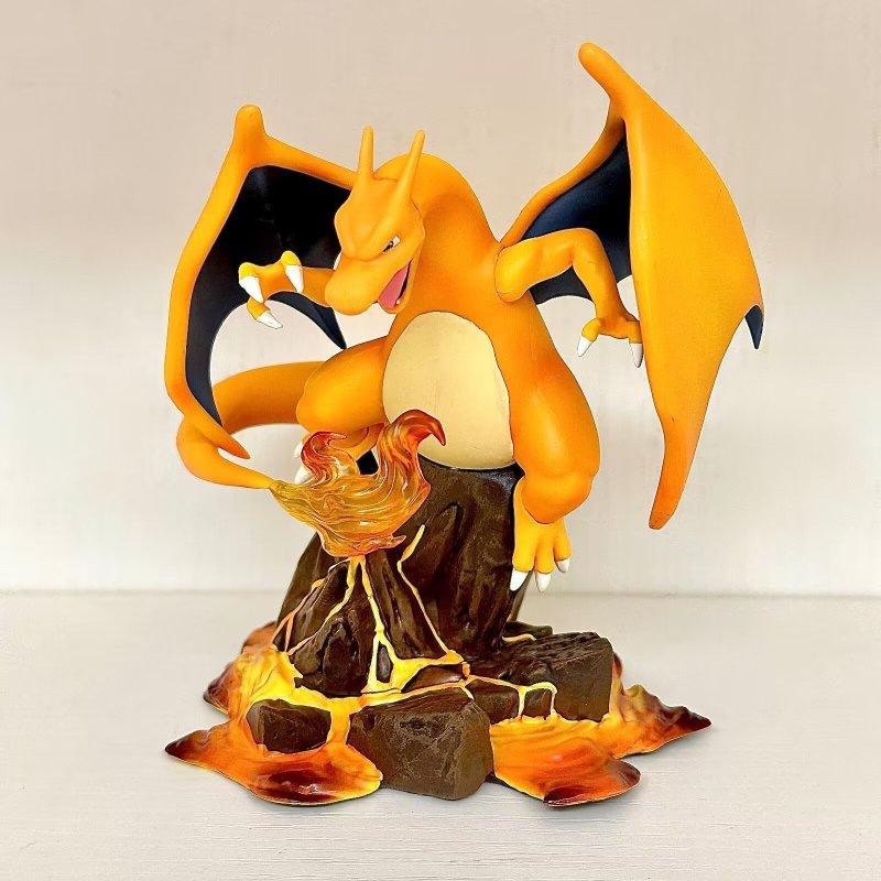Pokemon Pikachu Charmander Charmeleon Charizard Three Form Evolution GK Anime Figures Toys Model Kids Gift