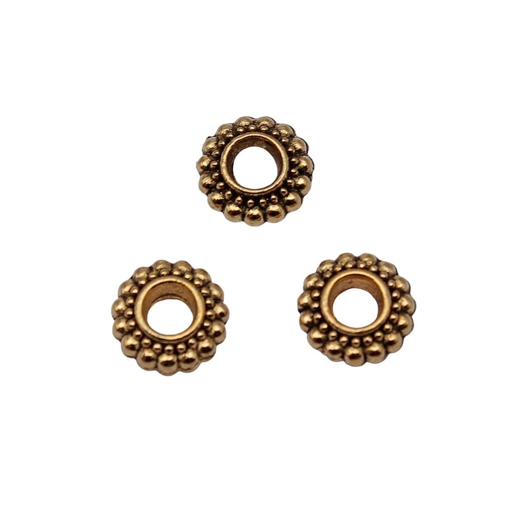 Large Hole Dot Spacer Beads Multi Color Charms For Bohemian Jewelry Findings