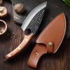 Kitchen Cleaver Butcher Knife Chef Meat Fish Cutting Forged Slicing Boning Peeling Knife Professional Cooking Utility Knife