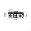 Universal 3/8 Sleeve Joint Adapter, Reducer Adapter Double Head Tools Converter Durable Steel