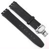 For Swatch SYXS116 GB274/GN239/GB294/287 Ultra-thin Plain Cowhide Genuine Leather Watch Strap 17mm Bracelet Watchband with Tools