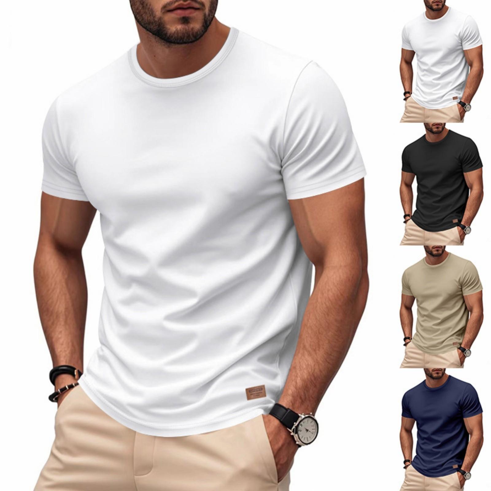 Men s Premium Classic Light Luxury Loose Quick Drying Trend Collar Basic T-shirt XL 980₽