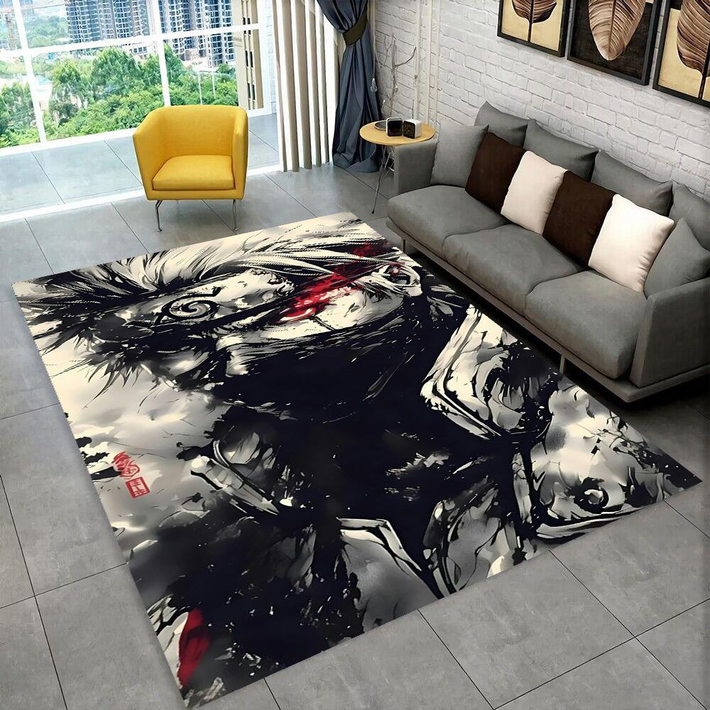 Dywan Anime Kreskówka N-Naruto I-Itachi 3D do Pokoju Zabaw Sypialni Salonu Kanapy Wystroju Domu, Dywanik dla Dzieci Mata Podłogowa Antypoślizgowa