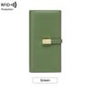 2025 RFID Anti-theft Women's Bifold Wallet with Money Clip, Korean Style, Multiple Card Slots, Long Design