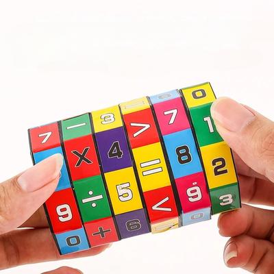 Cubo di Rubik di grandi dimensioni giocattolo educativo per bambini educazione precoce per bambini aritmetica cubo di Rubik texture cubo di Rubik digitale cilindrico